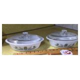 2 Glassbake casserole dishes