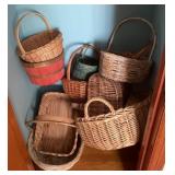 Baskets in closet