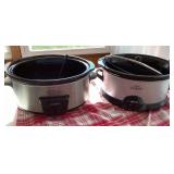 2 Crock-Pots --one missing lid