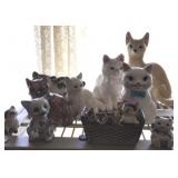 Assorted cat figures