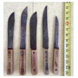 5 Old Hickory kitchen knives