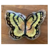 Glass butterfly dish