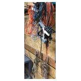 Extension cords and rope