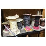 Reels of assorted wire