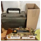 Plano case and gun cleaning items