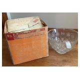 Punch bowl set with 12 cups