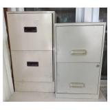 2 metal filing cabinets --24' and 28'