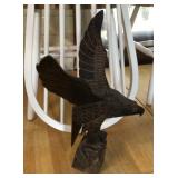 Carved wood eagle