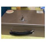 Fireproof document box with key