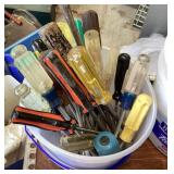 Bucket of screwdrivers