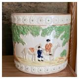 Cookie jar used as a planter