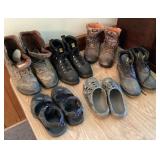 Group of boots and shoes