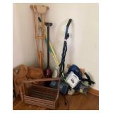 Clean up lot with vacuums