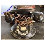 Antique rotary dial telephone