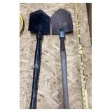 2 trenching shovels