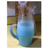 MCM frosted glass Blendo pitcher