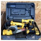 DeWalt 14 V power tool kit --works
