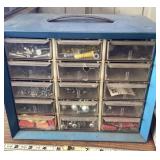 Small parts organizer with screws