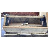 Primitive wood tool caddy