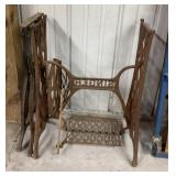 Sewing machine cast iron legs