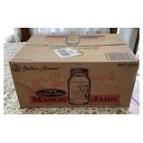 Case of 12 quart size Mason canning jars