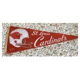 Vintage St. Louis Cardinals football pennant