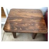Homemade pine table