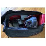 JVC Compact VHS video/movie camera in bag