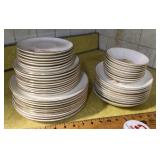 Golden Wheat plates, saucers, bowls