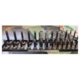 Hansen socket tray with1/2' Craftsman sockets