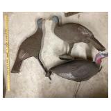 3 turkey decoys