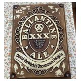 Ballantine Ale plastic sign