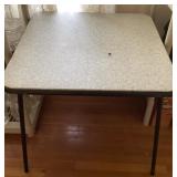 Folding card table