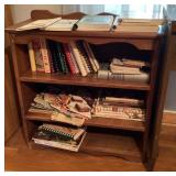 Bookcase with books