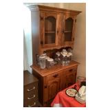 1-piece Early American style hutch 6' x 18' x 38'