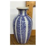 Blue and white vase