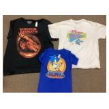 Collection of video character T-shirts Size XL