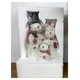 Snowman family decor