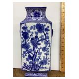 Blue and white vase