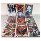 9 Batman and Superman comics in sleeves 2003