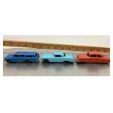 3 Tootsietoy cars