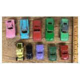 10 Tootsietoy cars