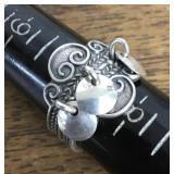 Norwegian silver ring --adjustable