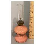 Miniature metal oil lamp
