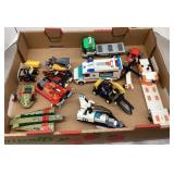 Group of Lego vehicles