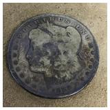 1888 O Morgan silver dollar