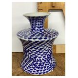 Blue and white vase