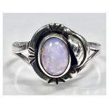 Sterling silver opal ring