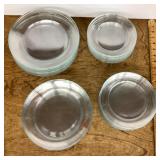 Arcoroc clear glass plates --service for 12+