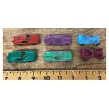 6 Tootsietoy cars